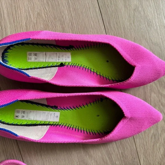 Rothy's Hot Pink Women's Flats - Picture 2 of 3